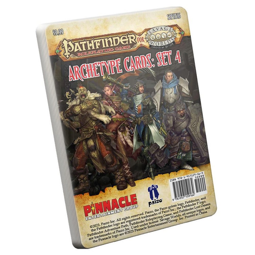 Ролевая игра Studio 2 Publishing Pathfinder for Savage Worlds RPG: Archetype Cards - Set 4
Ролевая игра Studio 2 Publishing Pathfinder for Savage Worlds RPG: Archetype Cards - Set 4