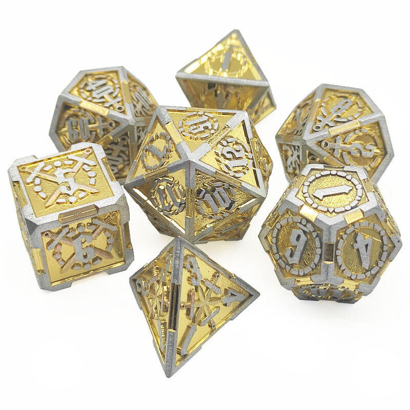 Набор кубиков Paladin's Faith RPG из 7 металлических кубиков RGFK
Набор кубиков Paladin's Faith RPG из 7 металлических кубиков RGFK