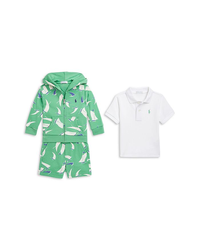 Детский комплект: поло, толстовка с капюшоном и шорты - Baby Ralph Lauren, мультиколор
Детский комплект: поло, толстовка с капюшоном и шорты - Baby Ralph Lauren, мультиколор