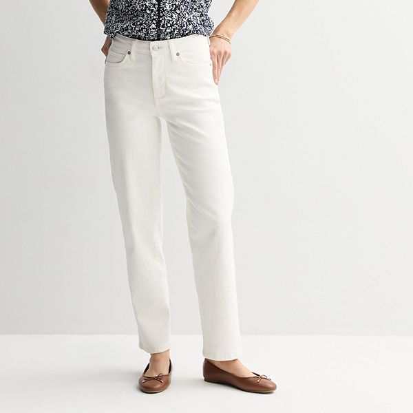 Женские джинсы с высокой посадкой и прямыми штанинами Sonoma Goods For Life, White
Женские джинсы с высокой посадкой и прямыми штанинами Sonoma Goods For Life, White