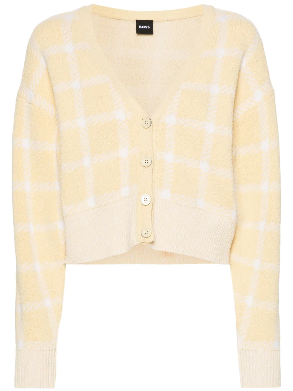 Кардиган в клетку тартан BOSS, нейтральный
Кардиган в клетку тартан BOSS, нейтральный