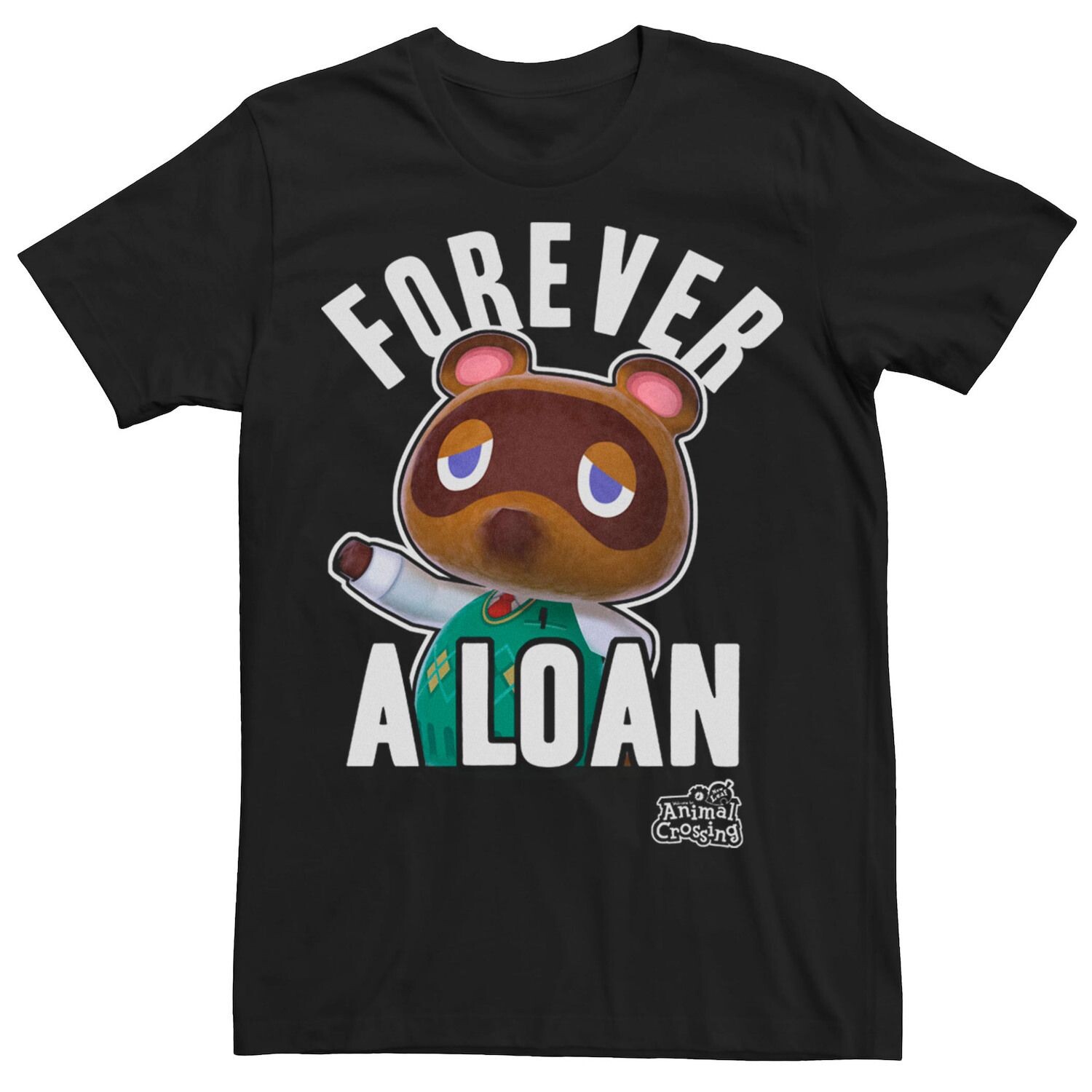 Мужская футболка Nintendo Animal Crossing Tom Nook Forever Loan Forever Licensed Character
Мужская футболка Nintendo Animal Crossing Tom Nook Forever Loan Forever Licensed Character