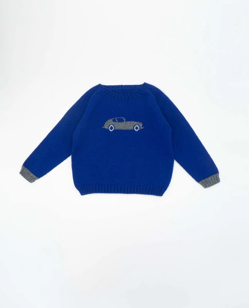 Жаккардовый свитер с круглым вырезом для мальчиков Fina Ejerique, синий
Жаккардовый свитер с круглым вырезом для мальчиков Fina Ejerique, синий