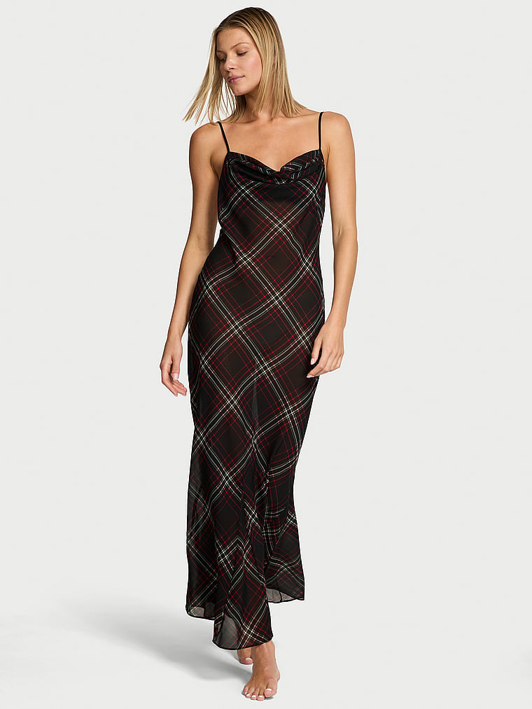 Платье-Комбинация макси из шифона в клетку тартан с драпировкой Very Sexy, black plaid
Платье-Комбинация макси из шифона в клетку тартан с драпировкой Very Sexy, black plaid