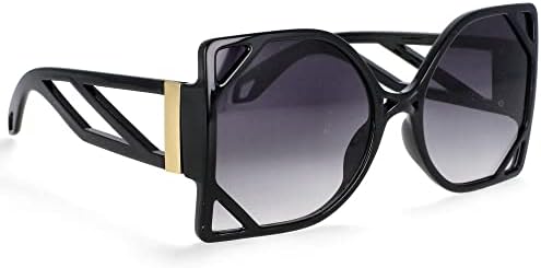 Модные солнцезащитные очки в крупной квадратной оправе для женщин, с полой конструкцией, увеличенного размера, с защитой от УФ-излучения UV400, в винтажном стиле MTZJH, C1black
Модные солнцезащитные очки в крупной квадратной оправе для женщин, с полой конструкцией, увеличенного размера, с защитой от УФ-излучения UV400, в винтажном стиле MTZJH, C1black