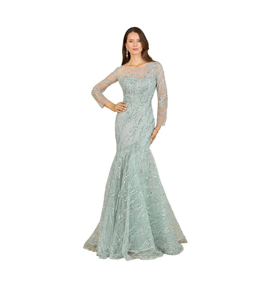 Женское длинное платье-русалка с рукавами, расшитое бисером Lara, Seafoam
Женское длинное платье-русалка с рукавами, расшитое бисером Lara, Seafoam