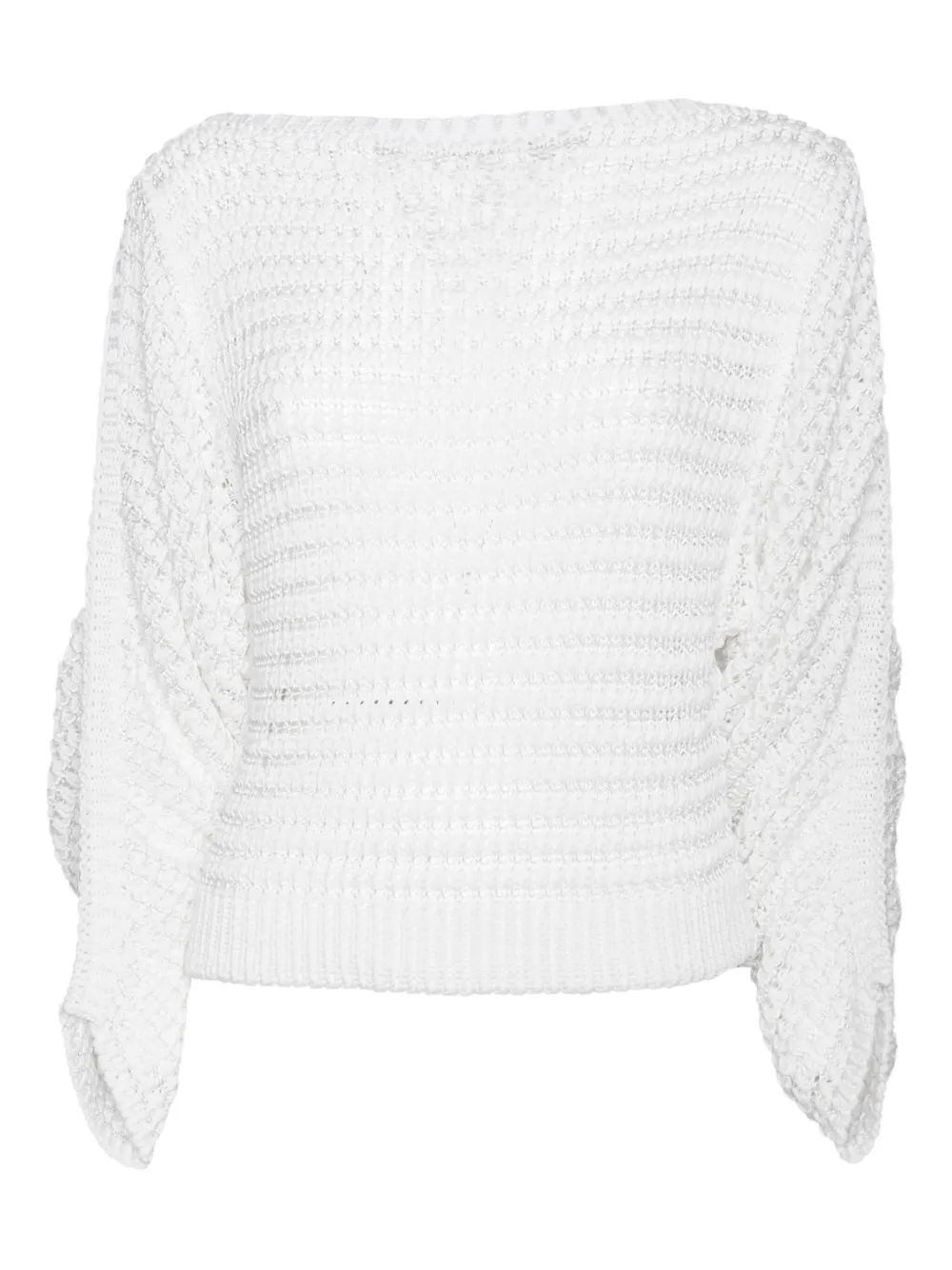 Свитер с вырезом-лодочкой Alberta Ferretti, белый
Свитер с вырезом-лодочкой Alberta Ferretti, белый