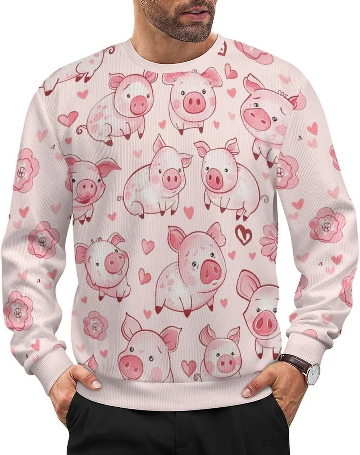 Мужской свитер OMG с длинным рукавом и круглым вырезом HLSDFRES
Мужской свитер OMG с длинным рукавом и круглым вырезом HLSDFRES