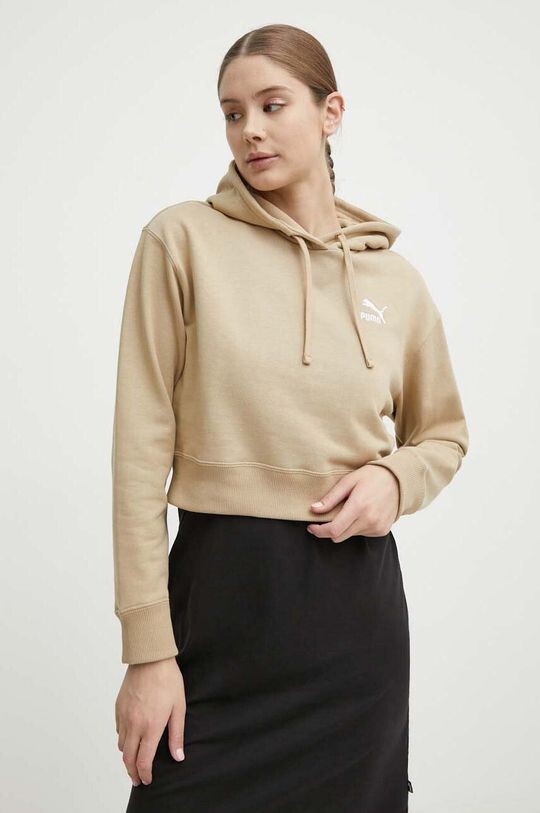Хлопковая толстовка Puma, бежевый
Хлопковая толстовка Puma, бежевый