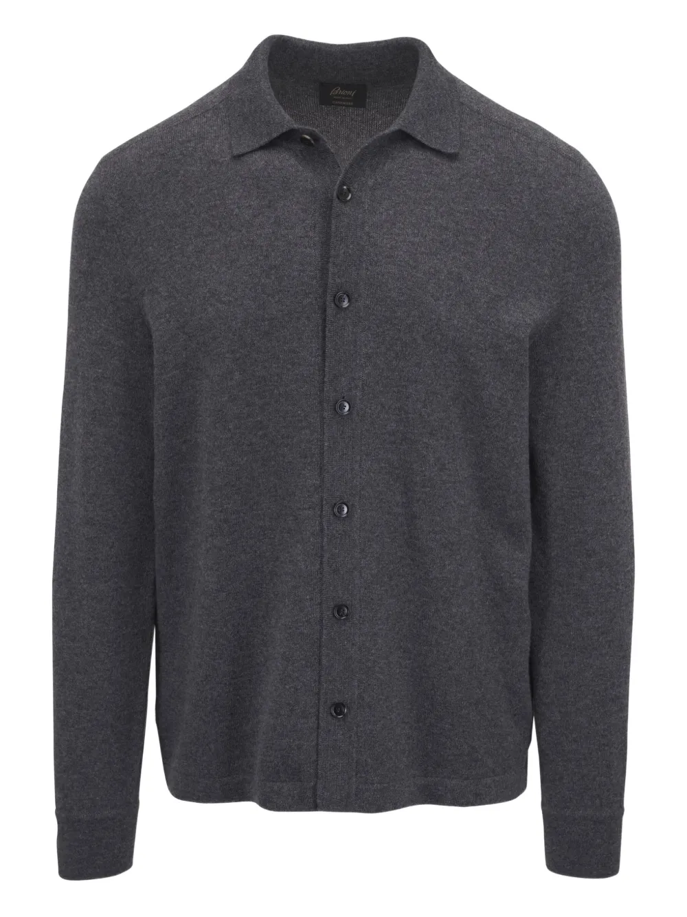 Кардиган с воротником поло Brioni, серый
Кардиган с воротником поло Brioni, серый