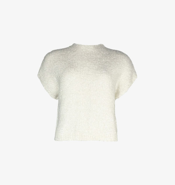 Пушистый трикотажный топ с короткими рукавами Ro&Zo, бежевый
Пушистый трикотажный топ с короткими рукавами Ro&Zo, бежевый