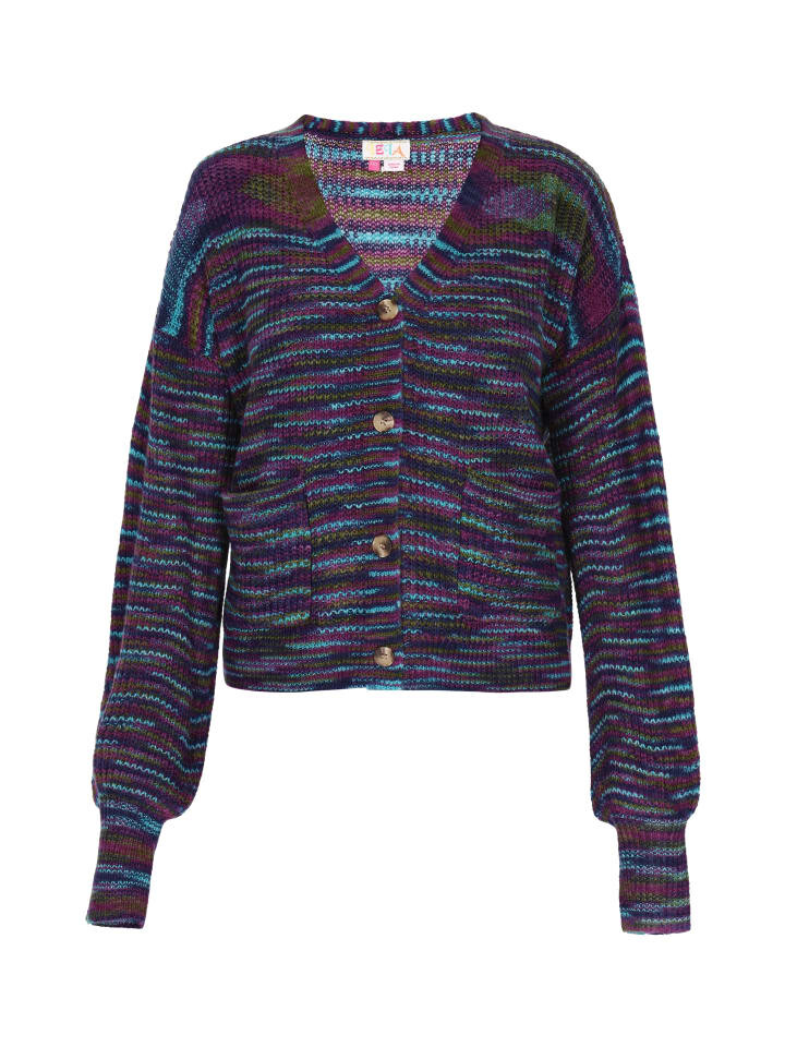 Кардиган IZIA, цвет violett mehrfarbig 
Кардиган IZIA, цвет violett mehrfarbig