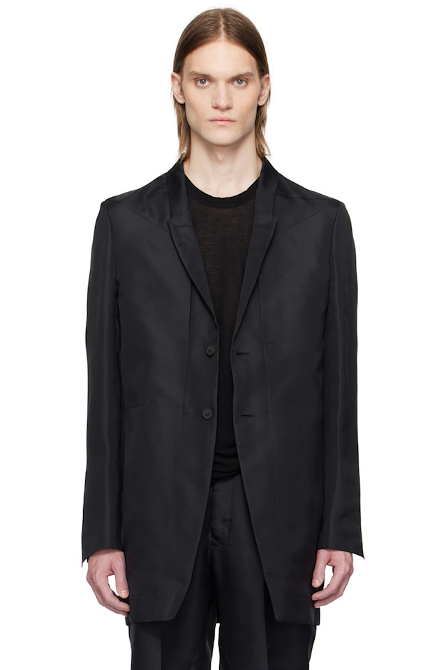 Голливудский лайдовый блейзер Rick Owens, черный
Голливудский лайдовый блейзер Rick Owens, черный