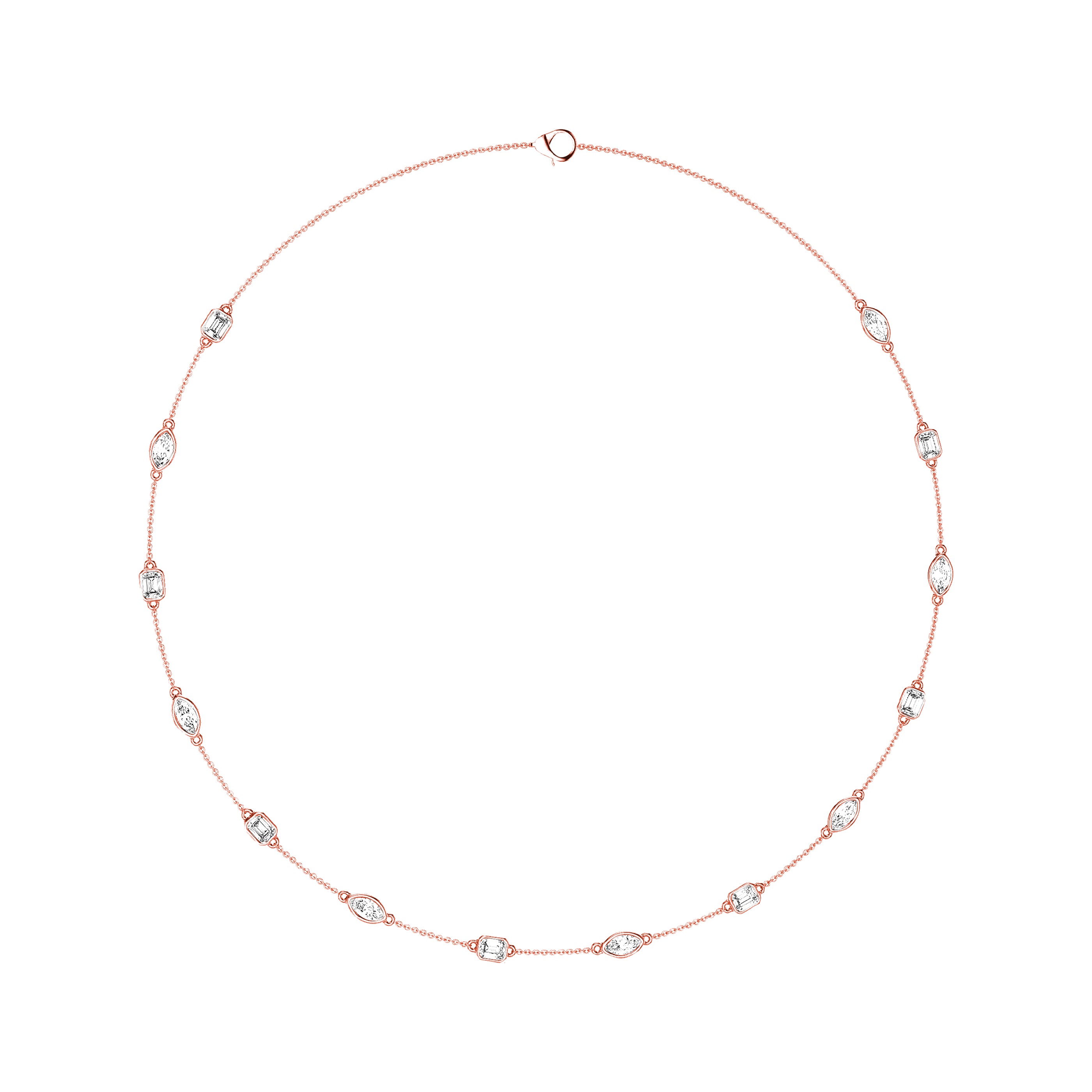 Женское ожерелье с 3-каратным изумрудом и выращенными в лаборатории бриллиантами огранки «маркиза» из 14-каратного золота Vir Jewels, розовый
Женское ожерелье с 3-каратным изумрудом и выращенными в лаборатории бриллиантами огранки «маркиза» из 14-каратного золота Vir Jewels, розовый