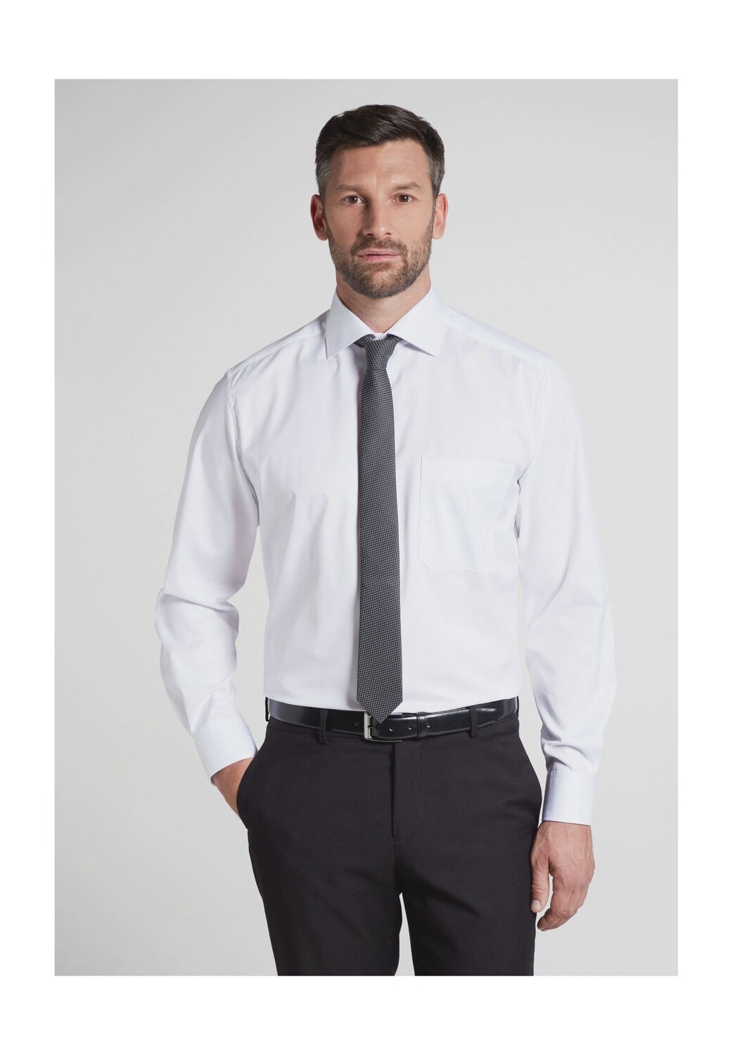 Рубашка деловая, нагрудный карман, непрозрачная, мужская ETERNA, белый
Рубашка деловая, нагрудный карман, непрозрачная, мужская ETERNA, белый