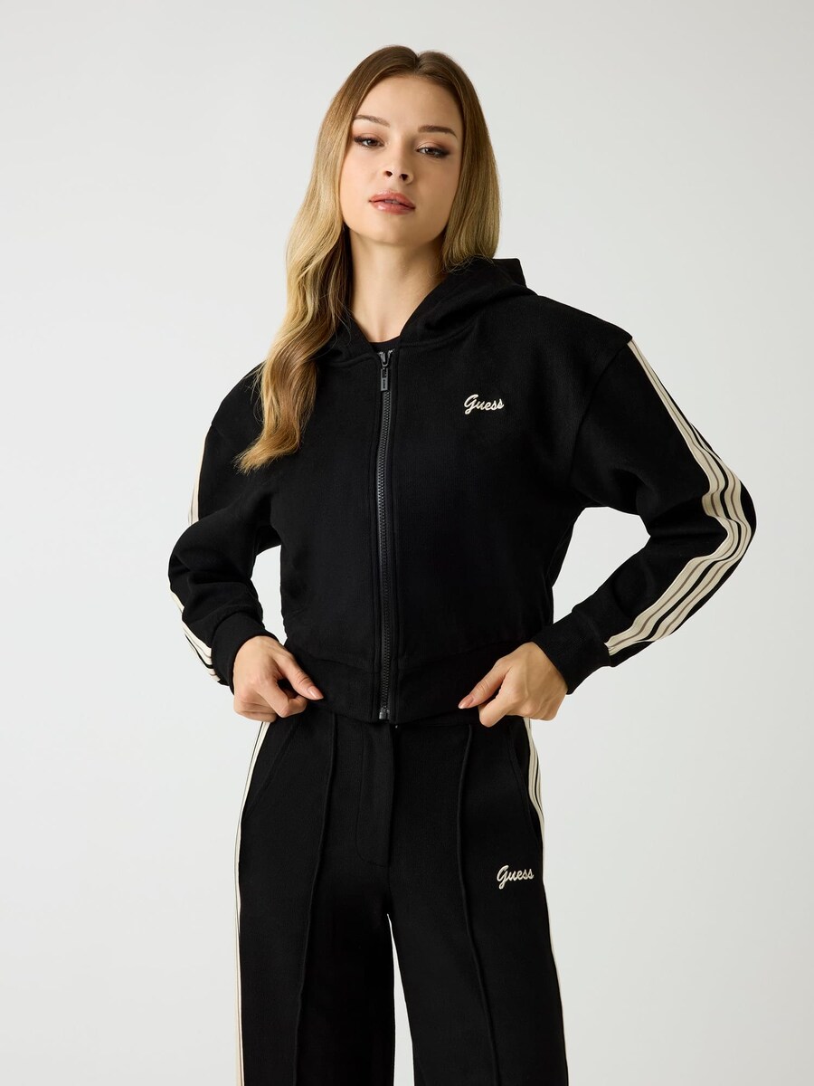 Толстовка с капюшоном на молнии GUESS, черный
Толстовка с капюшоном на молнии GUESS, черный