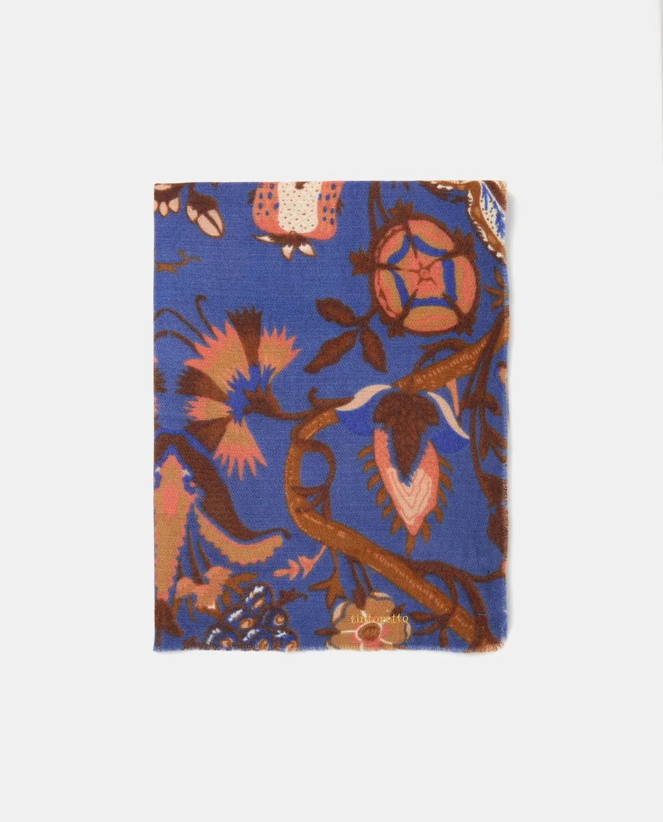 Шарф с цветочным принтом Tintoretto, синий
Шарф с цветочным принтом Tintoretto, синий