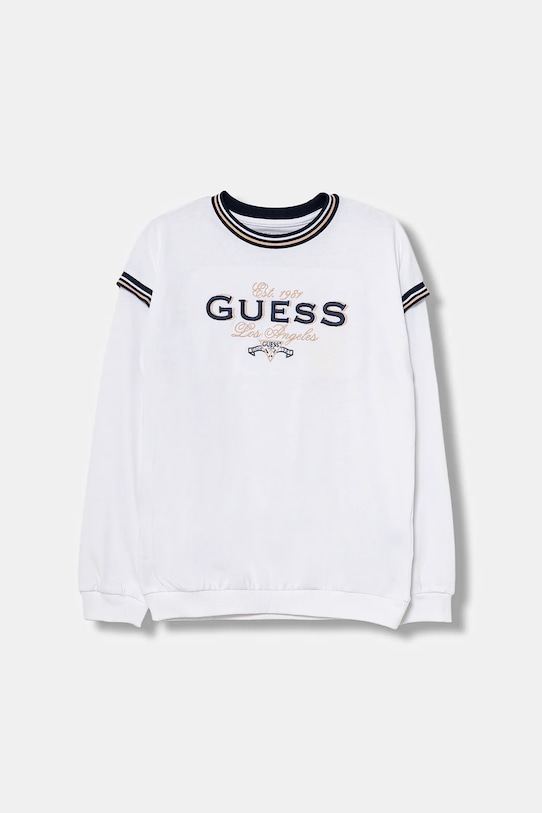 Детская хлопковая кофта с длинным рукавом Guess, белый
Детская хлопковая кофта с длинным рукавом Guess, белый