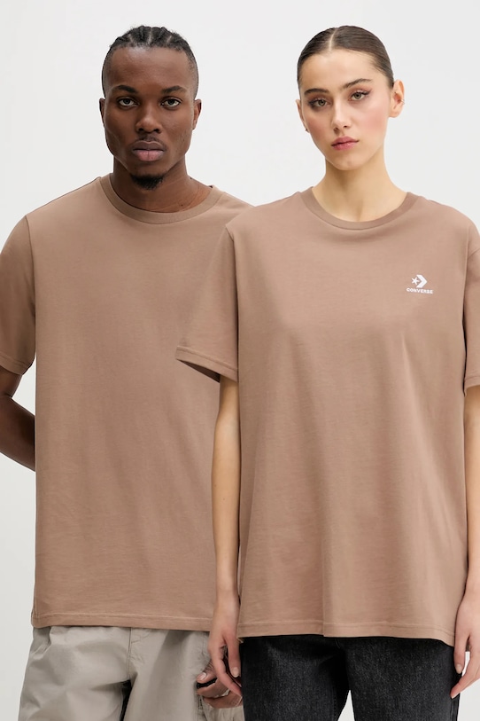 Хлопковая футболка Converse, коричневый
Хлопковая футболка Converse, коричневый