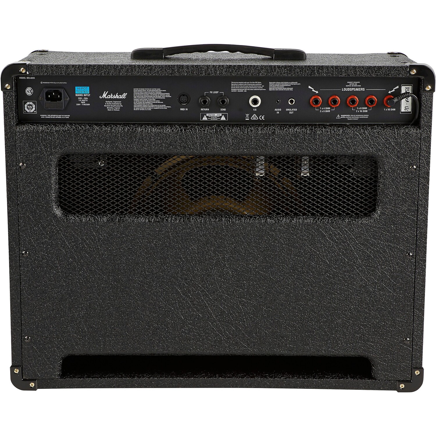 Ламповый гитарный комбо Marshall DSL40CR 40 Вт 1x12
Ламповый гитарный комбо Marshall DSL40CR 40 Вт 1x12
