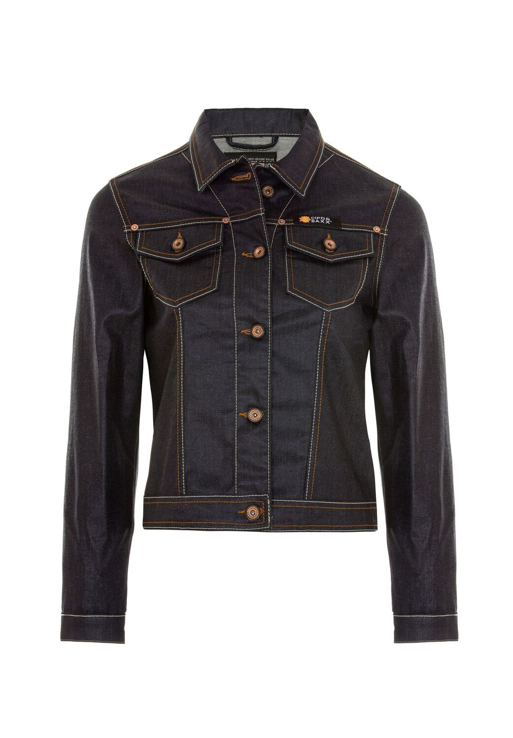 Джинсовая куртка с контрастными швами CIPO & BAXX, цвет Darkraw
Джинсовая куртка с контрастными швами CIPO & BAXX, цвет Darkraw