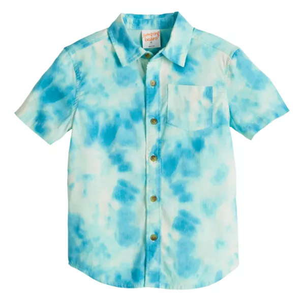 Мальчиковая рубашка с короткими рукавами на пуговицах 4-8 лет Jumping Beans, цвет blue teal tie dye
Мальчиковая рубашка с короткими рукавами на пуговицах 4-8 лет Jumping Beans, цвет blue teal tie dye