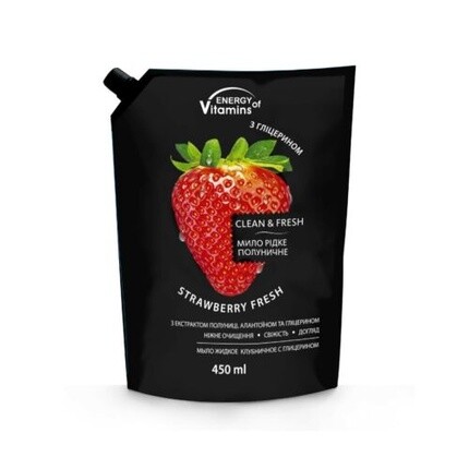 Жидкое мыло Strawberry Fresh, 450 мл, сменная упаковка, Energy Of Vitamins
Жидкое мыло Strawberry Fresh, 450 мл, сменная упаковка, Energy Of Vitamins
