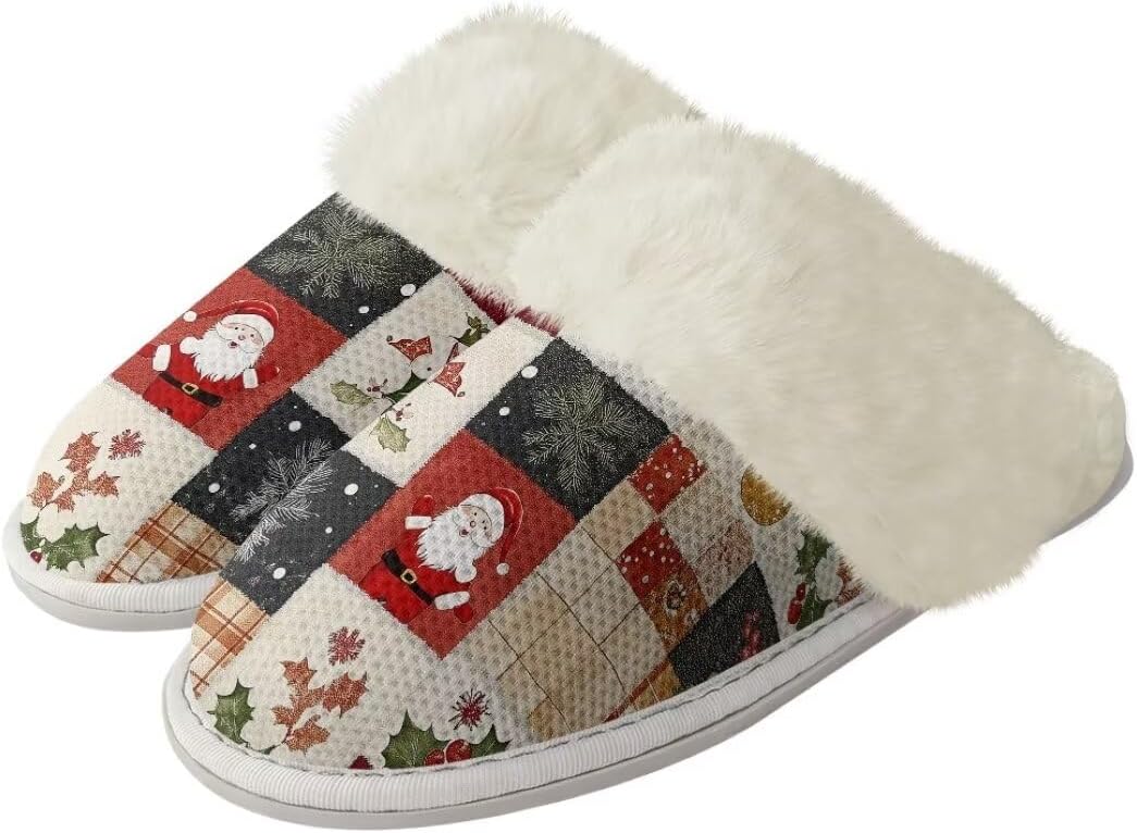 Рождественские унисекс пушистые тапочки для пары, легкие зимние домашние тапочки с противоскользящей подошвой Xixirimido, Santa Claus
Рождественские унисекс пушистые тапочки для пары, легкие зимние домашние тапочки с противоскользящей подошвой Xixirimido, Santa Claus