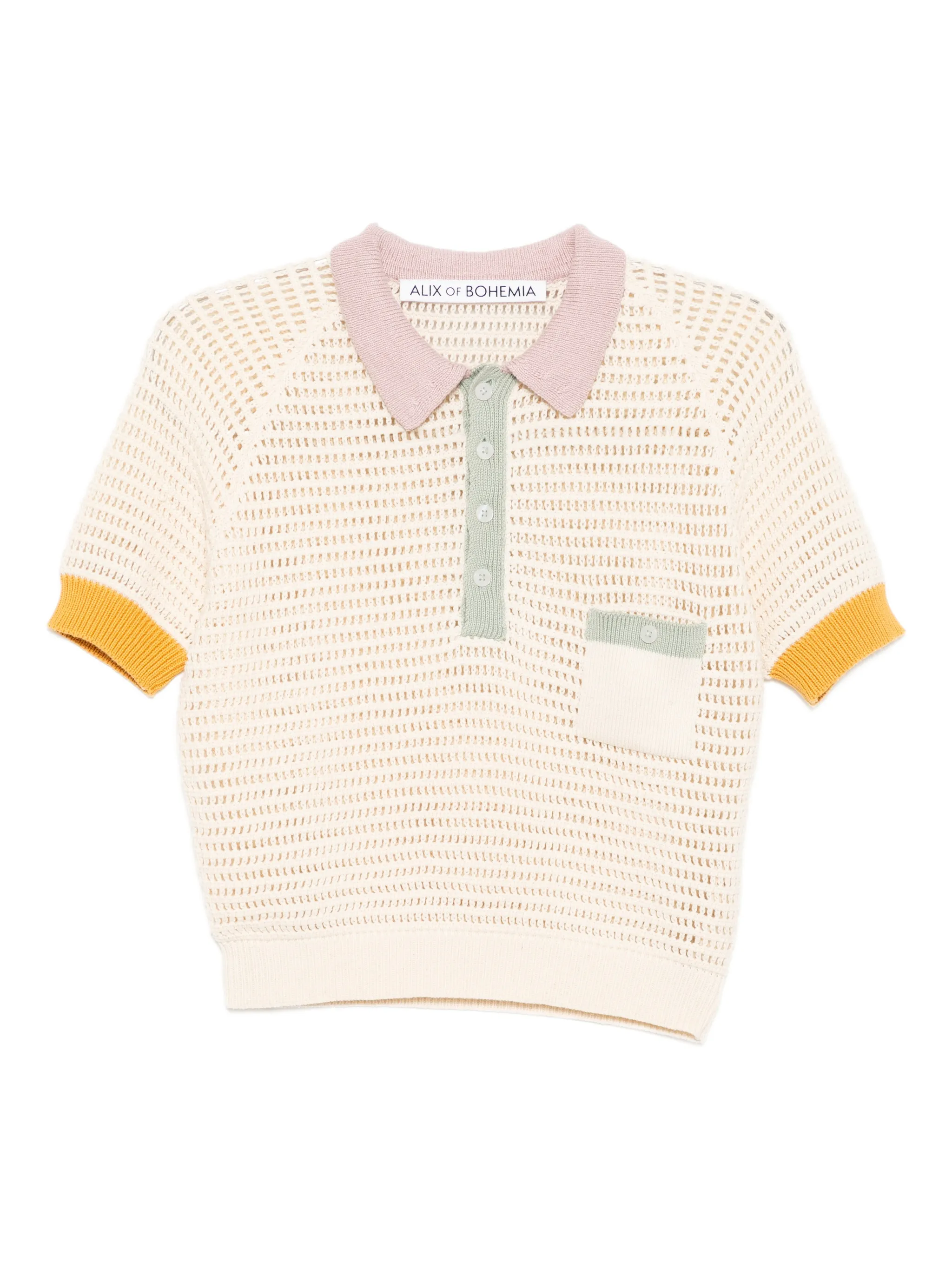 Рубашка поло с контрастной отделкой Alix Of Bohemia, белый
Рубашка поло с контрастной отделкой Alix Of Bohemia, белый