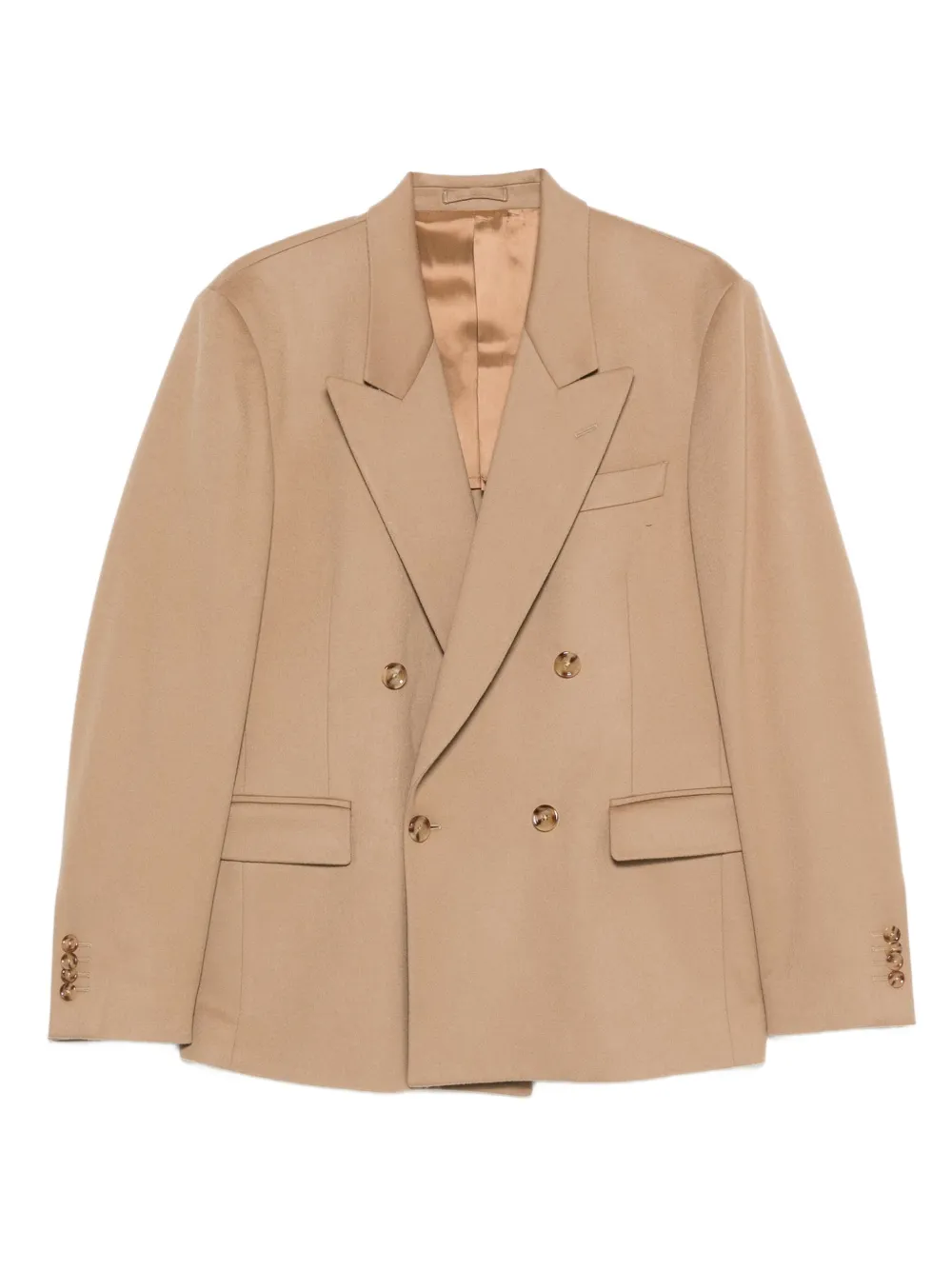 Двубортный шерстяной пиджак Lardini, коричневый
Двубортный шерстяной пиджак Lardini, коричневый