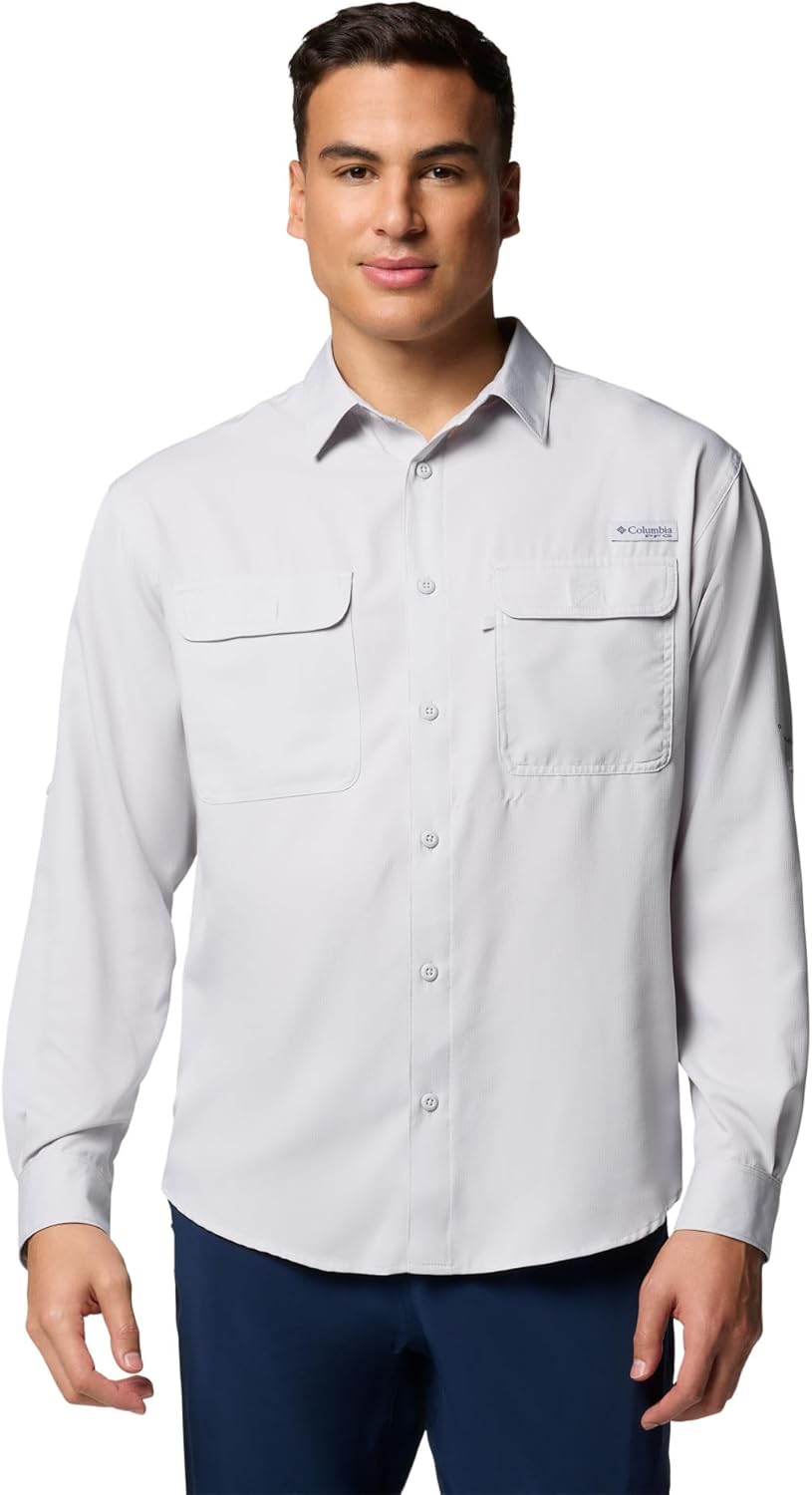 Columbia Мужская рубашка PFG Backwater с длинным рукавом, Cool Grey
Columbia Мужская рубашка PFG Backwater с длинным рукавом, Cool Grey