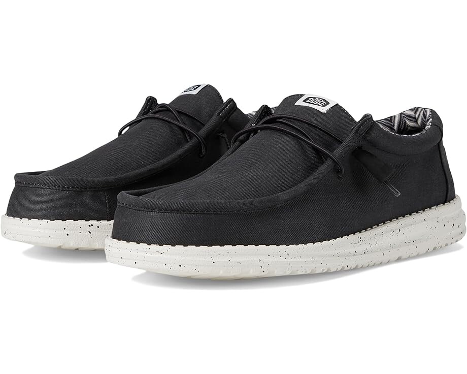 Лоферы Hey Dude Wally Canvas, цвет Black/White 
Лоферы Hey Dude Wally Canvas, цвет Black/White