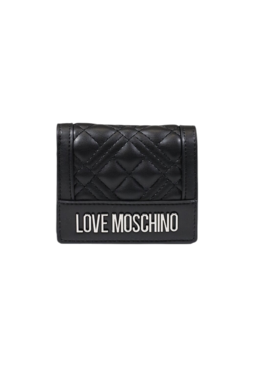 Кошелек женский Love Moschino стеганый, черный 
Кошелек женский Love Moschino стеганый, черный