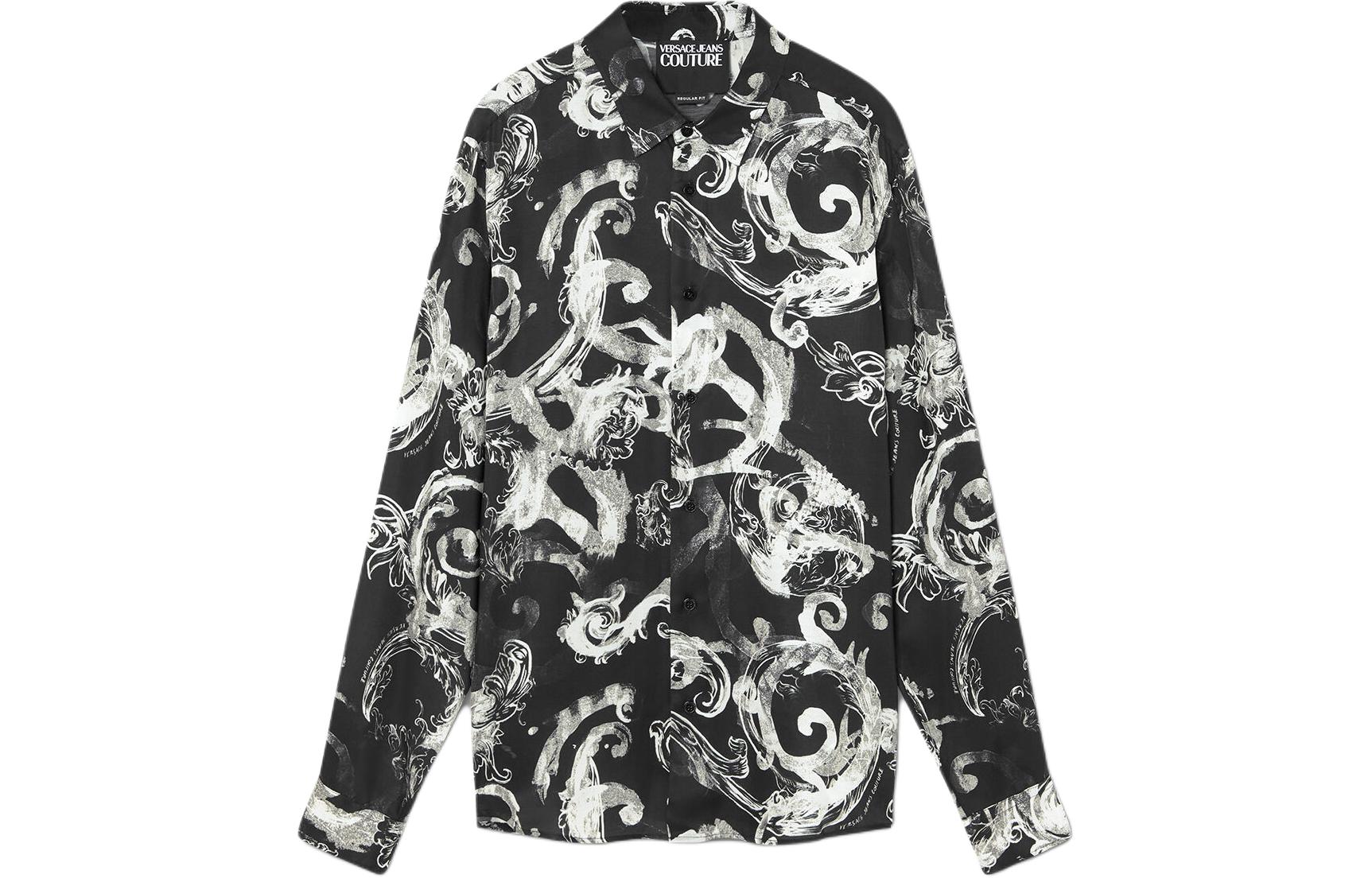 Рубашка с рукавами длинными и принтом в стиле барокко VERSACE JEANS COUTURE, черный
Рубашка с рукавами длинными и принтом в стиле барокко VERSACE JEANS COUTURE, черный