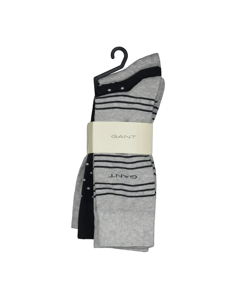 Упаковка из трех пар носков с узором и без Gant, темно-серый
Упаковка из трех пар носков с узором и без Gant, темно-серый