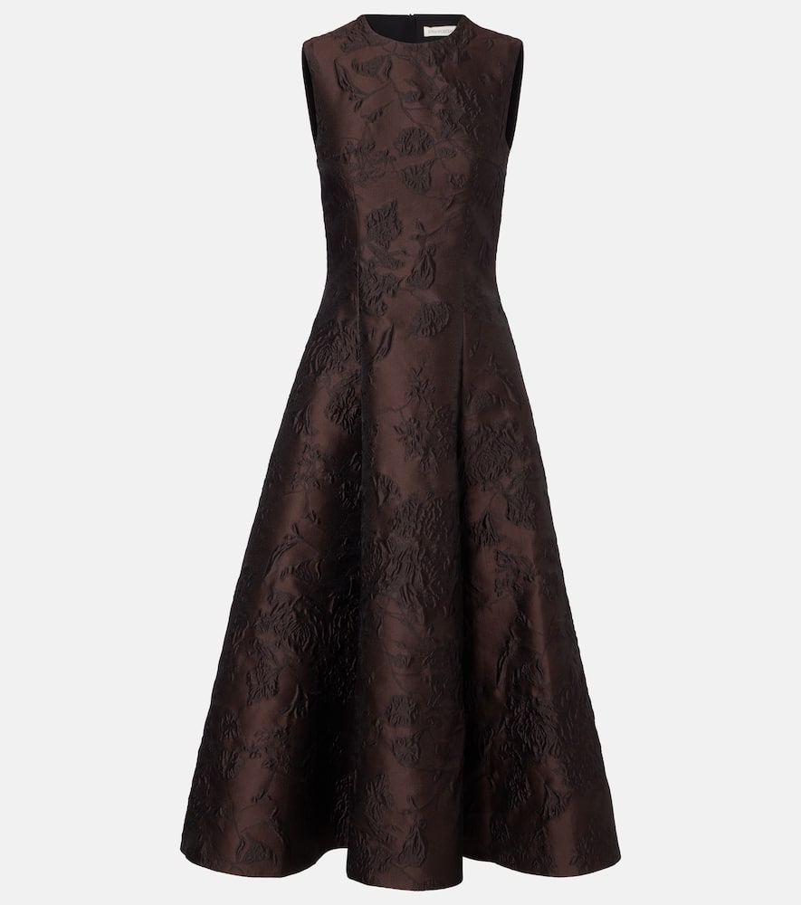 Вышитое расклешенное платье миди Emilia Wickstead, Brown
Вышитое расклешенное платье миди Emilia Wickstead, Brown