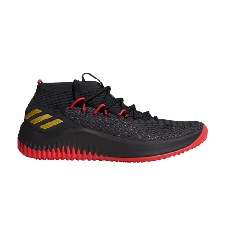 Кроссовки Adidas Dame 4 'Black Scarlet Gold', черный
Кроссовки Adidas Dame 4 'Black Scarlet Gold', черный