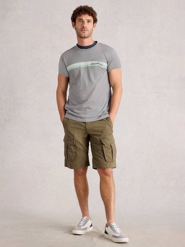 Футболка Abersoch с графическим полосатым принтом из хлопковой смеси White Stuff
Футболка Abersoch с графическим полосатым принтом из хлопковой смеси White Stuff