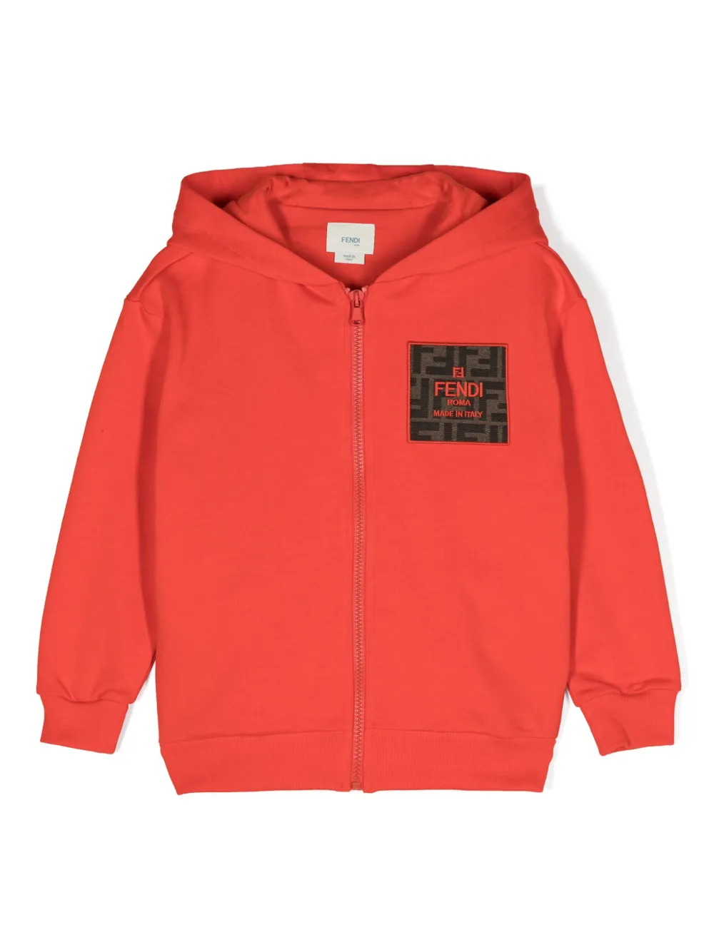 Худи на молнии с нашивкой-логотипом FENDI KIDS, красный
Худи на молнии с нашивкой-логотипом FENDI KIDS, красный