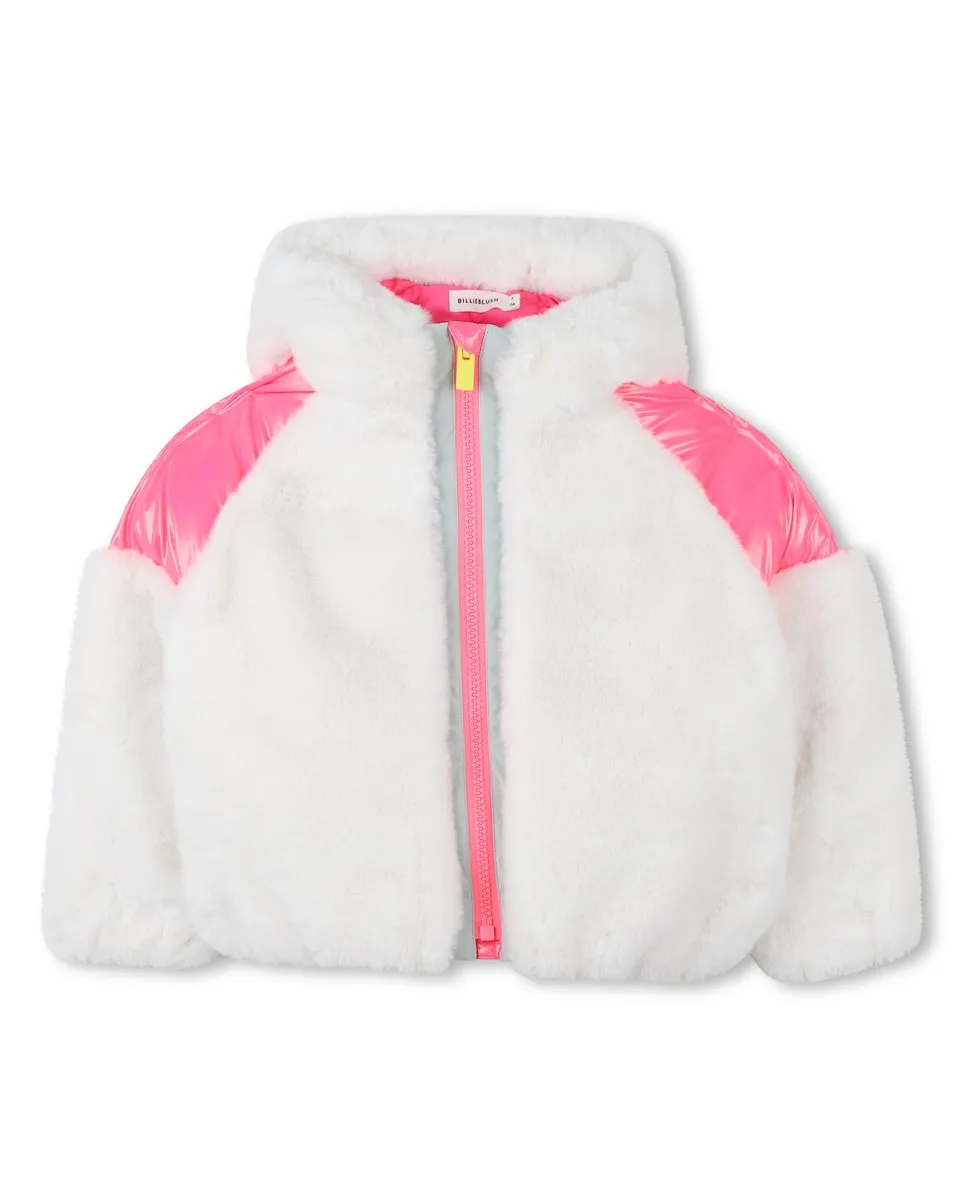 Детская куртка с капюшоном и молнией из меха Billieblush, белый/розовый
Детская куртка с капюшоном и молнией из меха Billieblush, белый/розовый