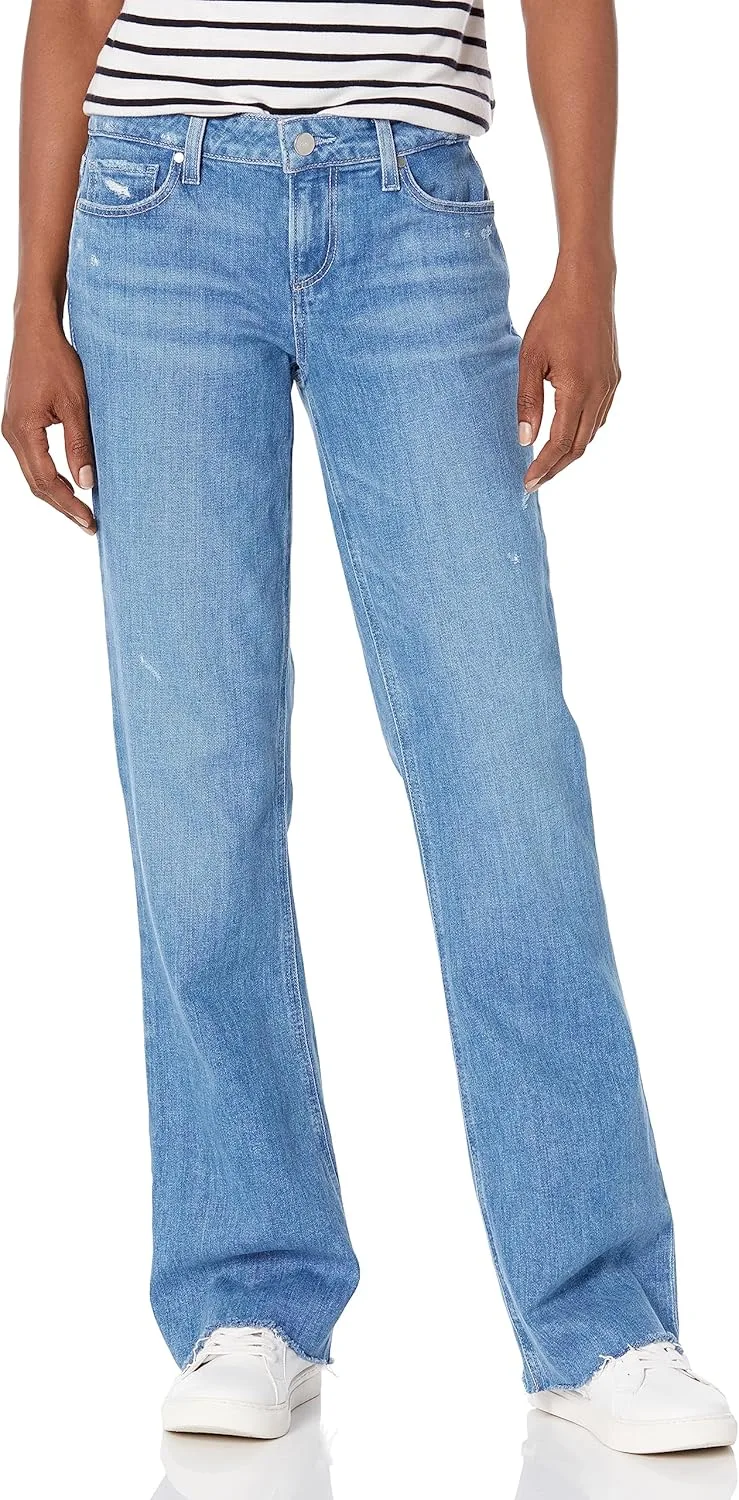 PAIGE Sloane Low Rise Straight Leg Slight Boot Cut в Bliss Distressed
PAIGE Sloane Low Rise Straight Leg Slight Boot Cut в Bliss Distressed