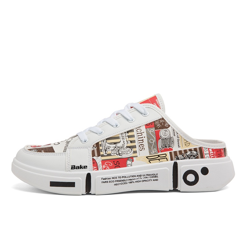 BAKE Мужские противоскользящие антибактериальные домашние тапочки с закрытым носком бело-красные, цвет White Red
BAKE Мужские противоскользящие антибактериальные домашние тапочки с закрытым носком бело-красные, цвет White Red