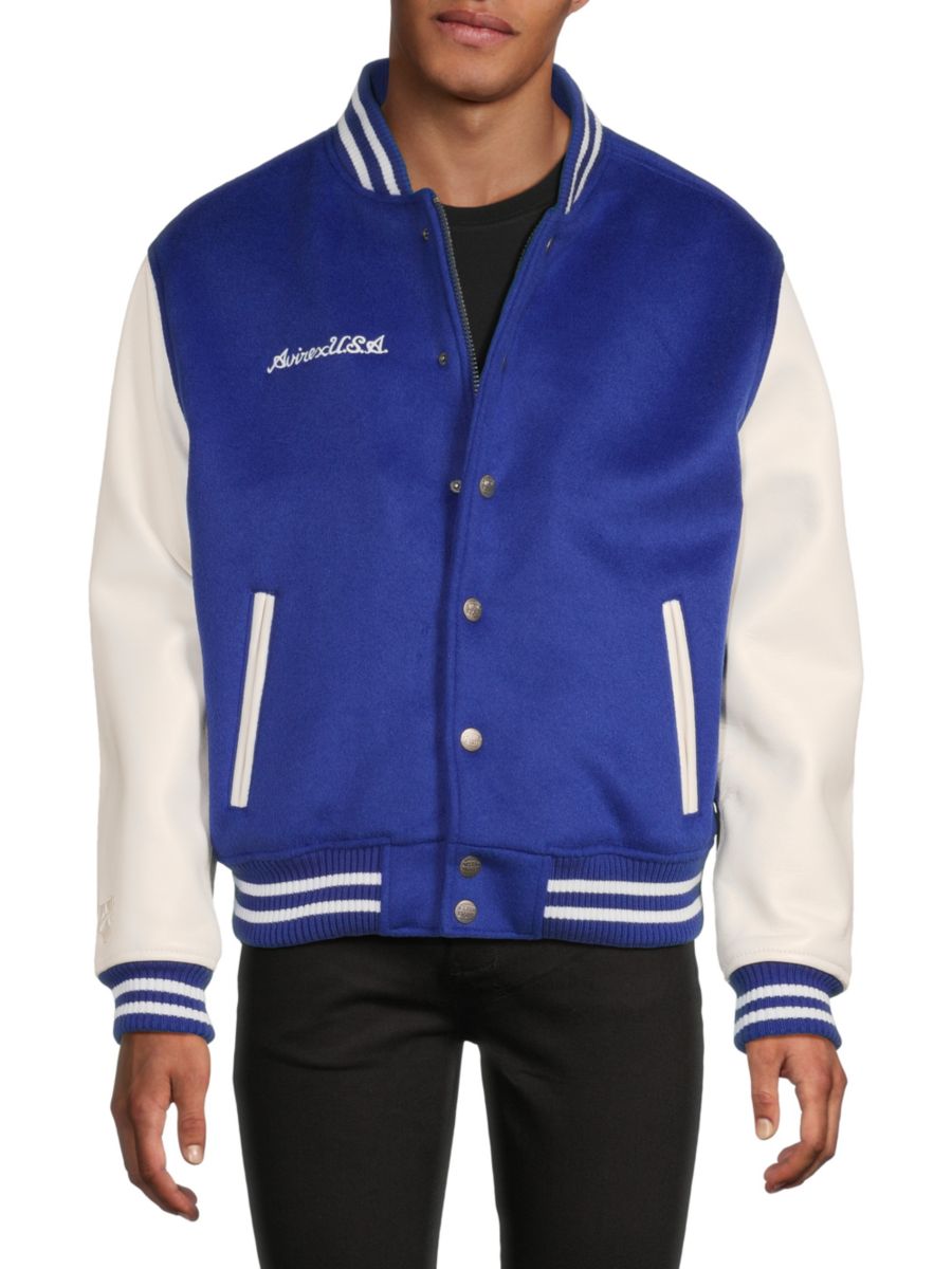 Университетская куртка с кожаными рукавами Avirex, цвет Colbalt Blue, Синий, Университетская куртка с кожаными рукавами Avirex, цвет Colbalt Blue
Университетская куртка с кожаными рукавами Avirex, цвет Colbalt Blue, Синий, Университетская куртка с кожаными рукавами Avirex, цвет Colbalt Blue