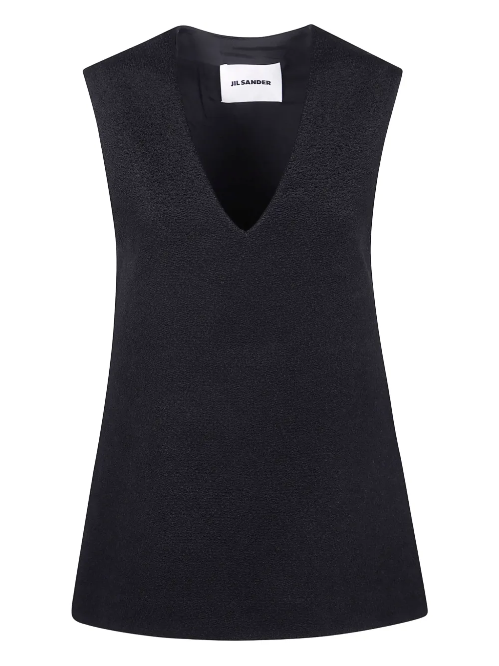 Топ с V-образным вырезом Jil Sander, черный
Топ с V-образным вырезом Jil Sander, черный