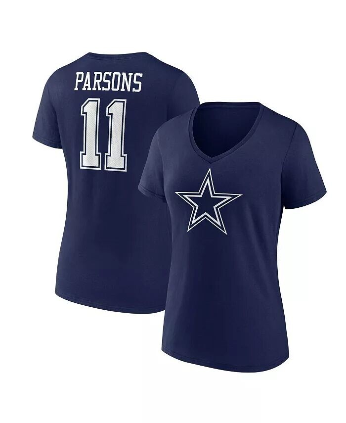 Женская темно-синяя футболка Micah Parsons Dallas Cowboys со значком игрока с именем и номером и v-образным вырезом Fanatics, синий
Женская темно-синяя футболка Micah Parsons Dallas Cowboys со значком игрока с именем и номером и v-образным вырезом Fanatics, синий