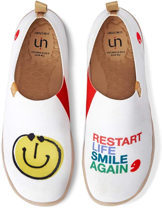 Модные слипоны UIN Smiley с рисунком, милые повседневные стильные обувь с художественной росписью, комфортные мягкие кроссовки, Men-knitted
Модные слипоны UIN Smiley с рисунком, милые повседневные стильные обувь с художественной росписью, комфортные мягкие кроссовки, Men-knitted