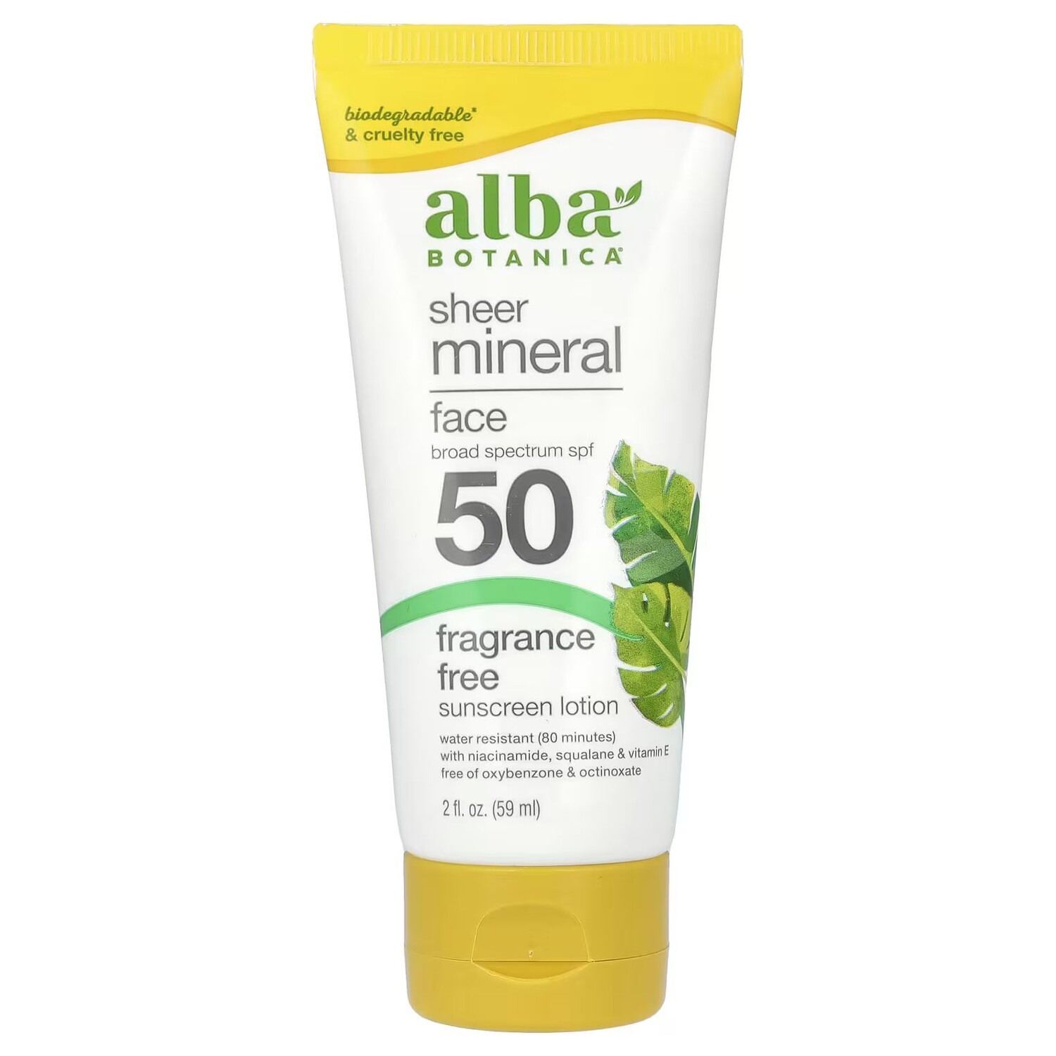 Прозрачный минеральный солнцезащитный лосьон для лица, SPF 50, без отдушек, 2 жидкие унции (59 мл) Alba Botanica
Прозрачный минеральный солнцезащитный лосьон для лица, SPF 50, без отдушек, 2 жидкие унции (59 мл) Alba Botanica