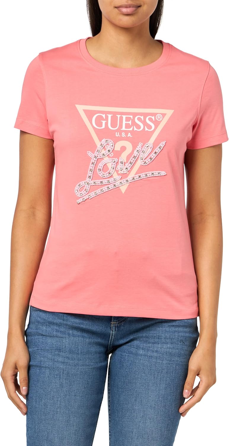 GUESS Женская Экологичная Короткая Футболка с Жемчугом Love Triangle, Revival Rose, Розовый, GUESS Женская Экологичная Короткая Футболка с Жемчугом Love Triangle, Revival Rose
GUESS Женская Экологичная Короткая Футболка с Жемчугом Love Triangle, Revival Rose, Розовый, GUESS Женская Экологичная Короткая Футболка с Жемчугом Love Triangle, Revival Rose