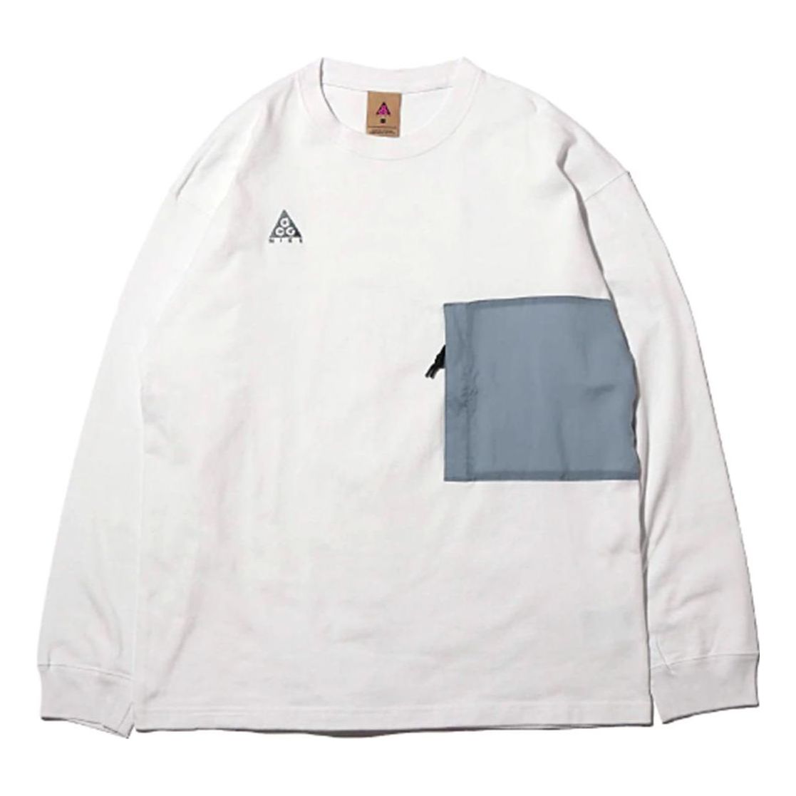 Спортивный топ Nike ACG Long-Sleeve Top 'Summit White Aviator Grey' BQ7289-121, белый 
Спортивный топ Nike ACG Long-Sleeve Top 'Summit White Aviator Grey' BQ7289-121, белый