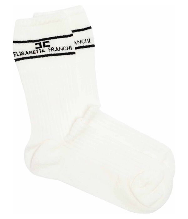 Носки Elisabetta Franchi, белый 
Носки Elisabetta Franchi, белый